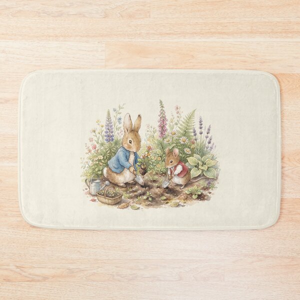 Item preview, Vintage Style Rabbit and Mouse Gardening Illustration designed and sold by Pasteltone.