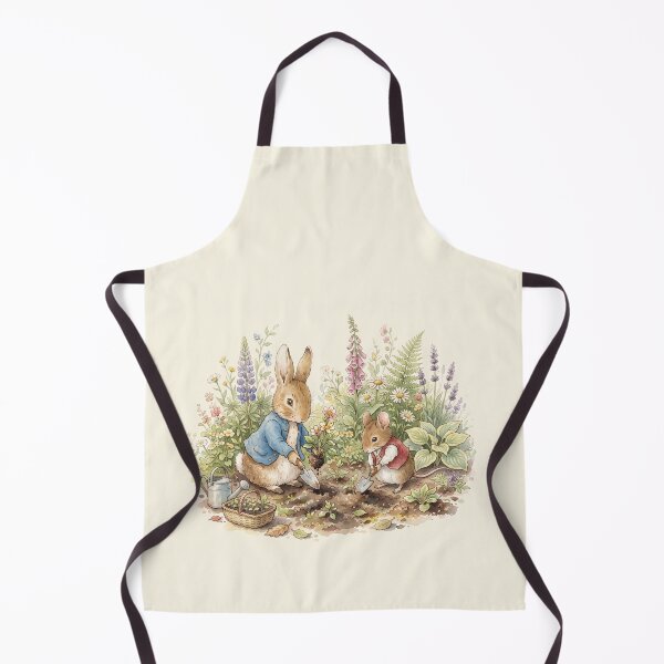 Item preview, Vintage Style Rabbit and Mouse Gardening Illustration designed and sold by Pasteltone.