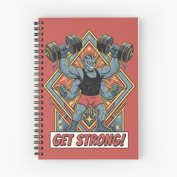 Item preview, Four Armed Alien Weightlifting Retro Gym Graphic designed and sold by DuckOddity.