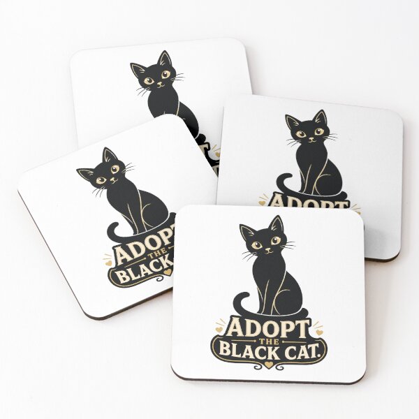 Item preview, Adopt The Black Cat Lover Rescue Badge Vintage Cat Mom Adoption Advocate Design designed and sold by The Junto Shop.