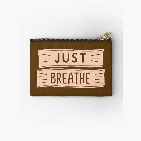 Item preview, Just Breathe Typography T-Shirt | Minimal Mindfulness & Wellness Design designed and sold by happyrays.