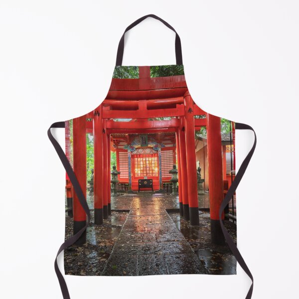 Item preview, Rain-Soaked Inari Torii Gates at Ōsugi-jinja, Ibaraki, Japan designed and sold by Pix4Japan.