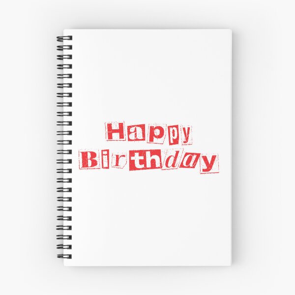 Item preview, Happy Birthday Grunge Ransom Note Typography designed and sold by BetweenForms.