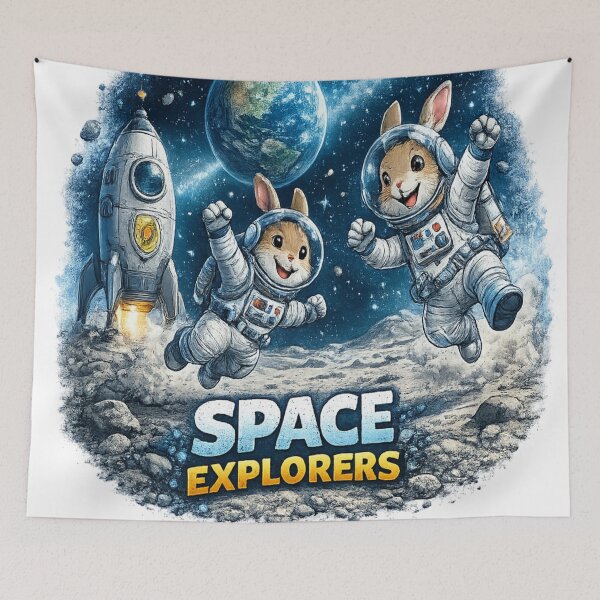 Item preview, Cute space explorers adventure designed and sold by urbanshop7.
