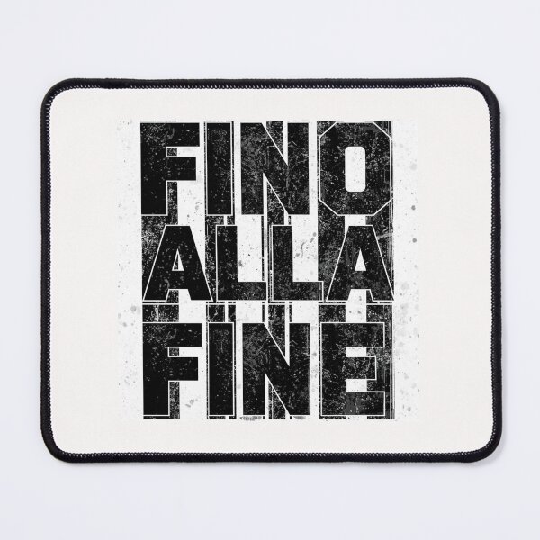Item preview, Fino Alla Fine Black and White Italian Football Chants Art designed and sold by osamawaleed1997.