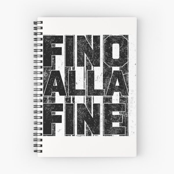 Item preview, Fino Alla Fine Black and White Italian Football Chants Art designed and sold by osamawaleed1997.