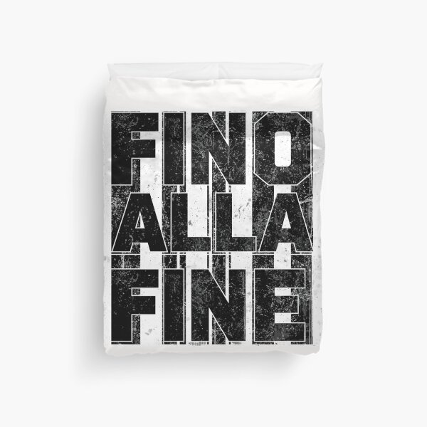 Item preview, Fino Alla Fine Black and White Italian Football Chants Art designed and sold by osamawaleed1997.