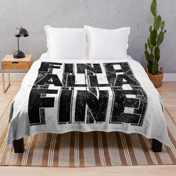 Item preview, Fino Alla Fine Black and White Italian Football Chants Art designed and sold by osamawaleed1997.