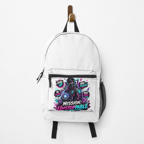 Item preview, Mission Unstoppable Gamer Design | Neon Gaming Street Style designed and sold by Stylestickers55.