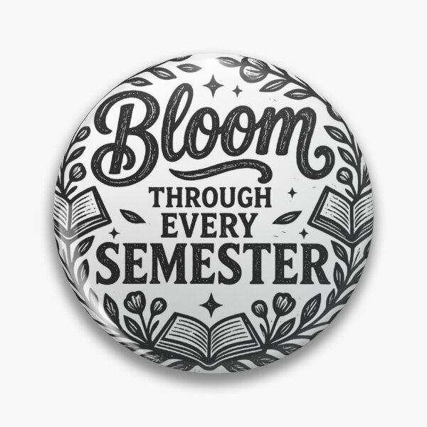 Item preview, Bloom Through Every Semester Academic Rustic Chalkboard designed and sold by TrinovaCreates.