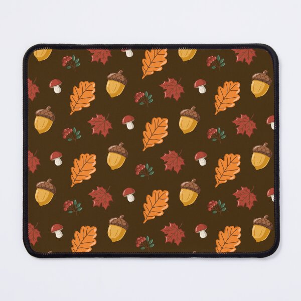 Item preview, Autumn Woodland Acorn and Mushroom Pattern designed and sold by EvLip-Artist.
