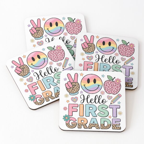Item preview, Retro Hello First Grade Back To School Teacher Student designed and sold by IsDesignHub.