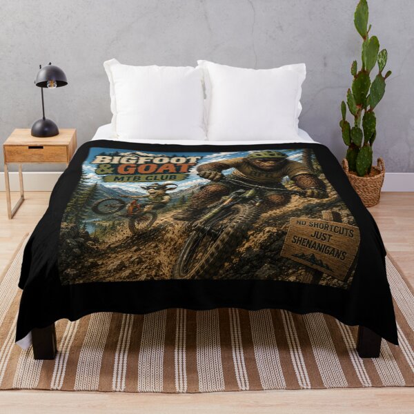 Item preview, Bigfoot and Goat MTB Club Vintage Mountain Biking Adventure designed and sold by NicheBloom.