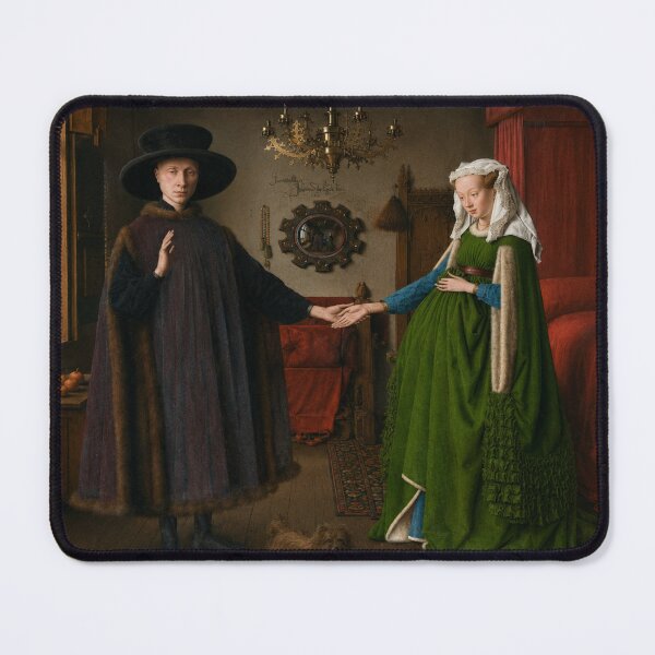 Item preview, The Arnolfini by Jan van Eyck - Renaissance Portrait Style Wedding Couple Wall Art designed and sold by RickE.