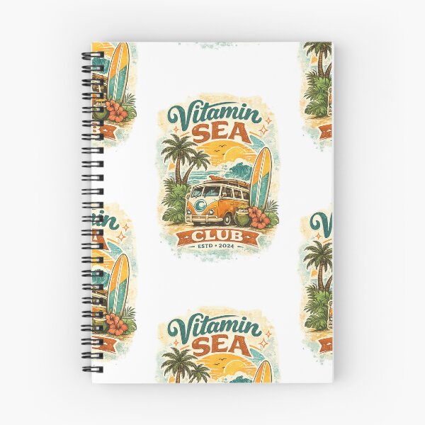 Item preview, Vitamin SEA Club | Retro Beach Surf Van Summer Vacation Vintage Design designed and sold by Genesis-Ink.