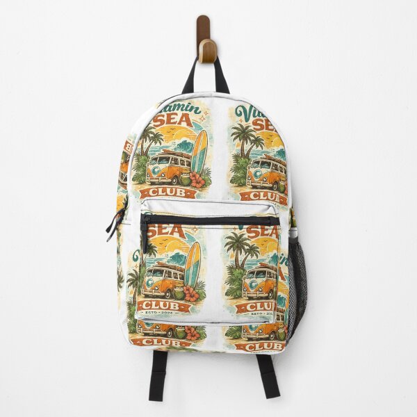 Item preview, Vitamin SEA Club | Retro Beach Surf Van Summer Vacation Vintage Design designed and sold by Genesis-Ink.