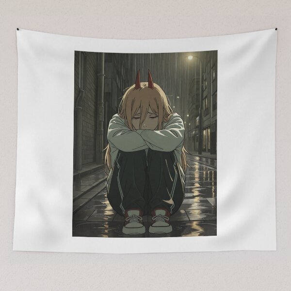 Item preview, Art - Solitary Anime Character, Scene of Sadness designed and sold by AnimeShin.