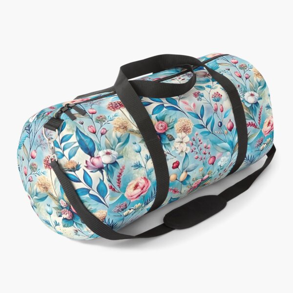 Item preview, Botanical Bliss Floral Pattern Design A Vibrant Flowers and Leaves Nature's Palette Blooms in Aqua Hues Repeating Seamless Pattern Design designed and sold by Matt_Smith.