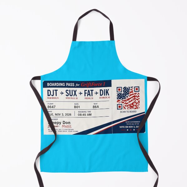 Item preview, ✈️ DJT → SUX → FAT → DIK Boarding Pass - LAST CALL FOR DEMOCRACY COLLECTION ✈️ - Passenger Passenger Sleepy Don - GriftForce 1 Edition designed and sold by WheelieGdArt.