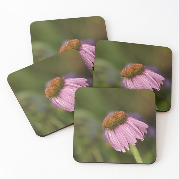 Item preview, Pink Echinacea in Garden Vertical Macro Photography designed and sold by TathataPhotos.