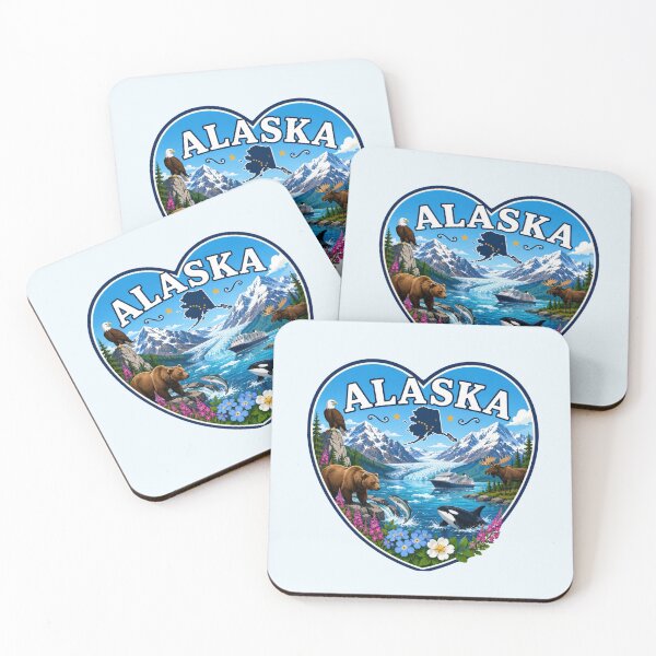 Item preview, Alaska Heart Shape Design designed and sold by Myra365Art.
