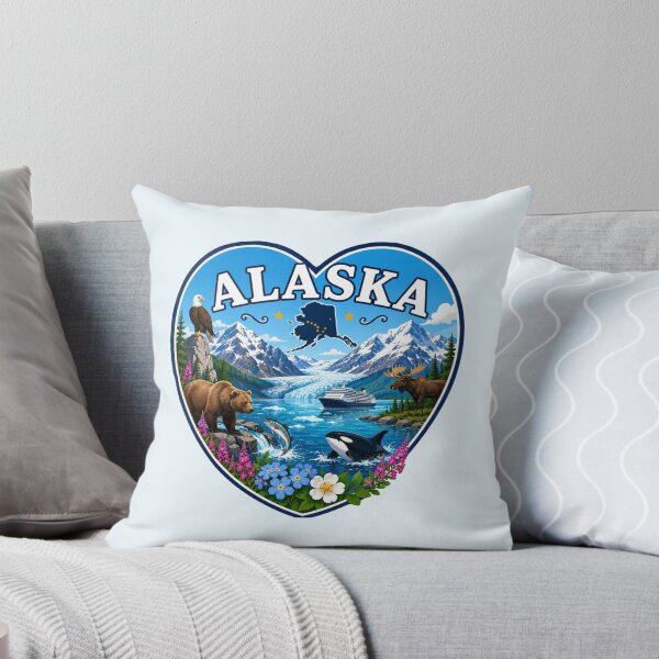 Item preview, Alaska Heart Shape Design designed and sold by Myra365Art.
