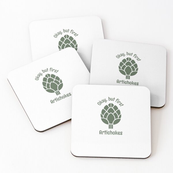 Item preview, Okay But First Artichokes Funny Vegetable Lover designed and sold by AntiqueImages.