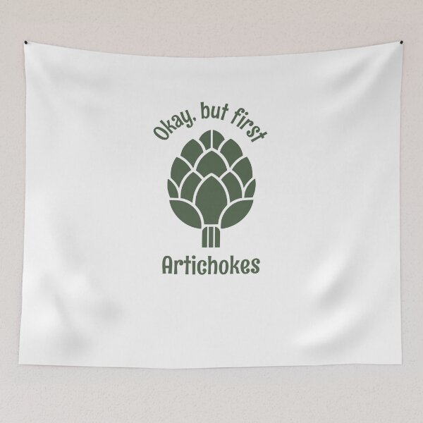 Item preview, Okay But First Artichokes Funny Vegetable Lover designed and sold by AntiqueImages.