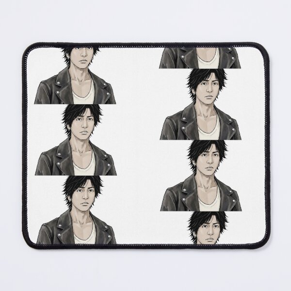 Item preview, Anime Man in Leather Jacket with Earrings designed and sold by KaleChub.