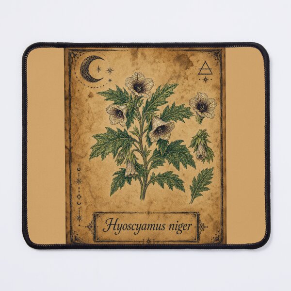 Item preview, Hyoscyamus niger – Witchy Herbarium Collector’s Edition designed and sold by JOANNASKAH.