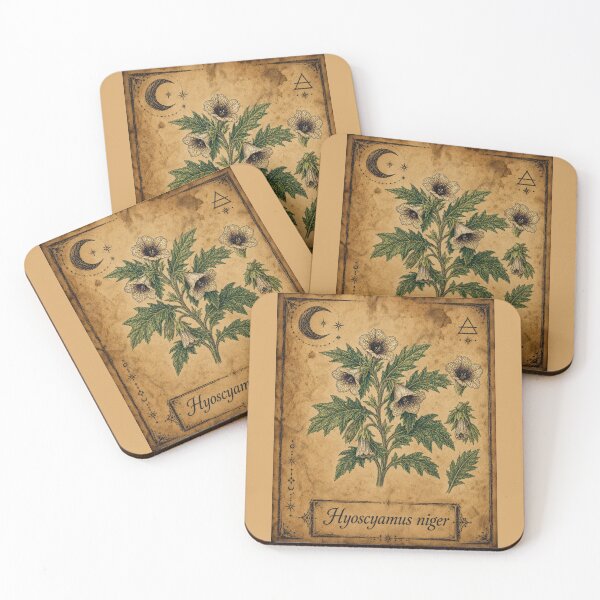 Item preview, Hyoscyamus niger – Witchy Herbarium Collector’s Edition designed and sold by JOANNASKAH.