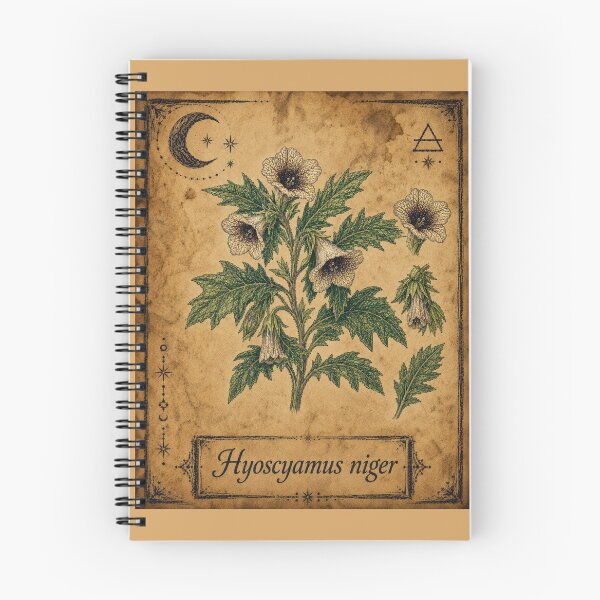 Item preview, Hyoscyamus niger – Witchy Herbarium Collector’s Edition designed and sold by JOANNASKAH.