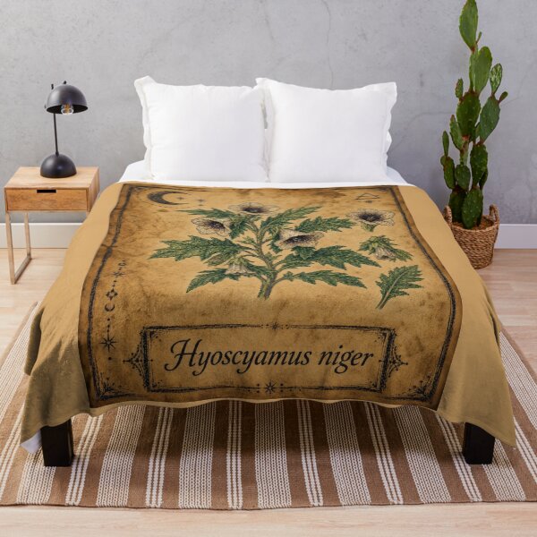 Item preview, Hyoscyamus niger – Witchy Herbarium Collector’s Edition designed and sold by JOANNASKAH.