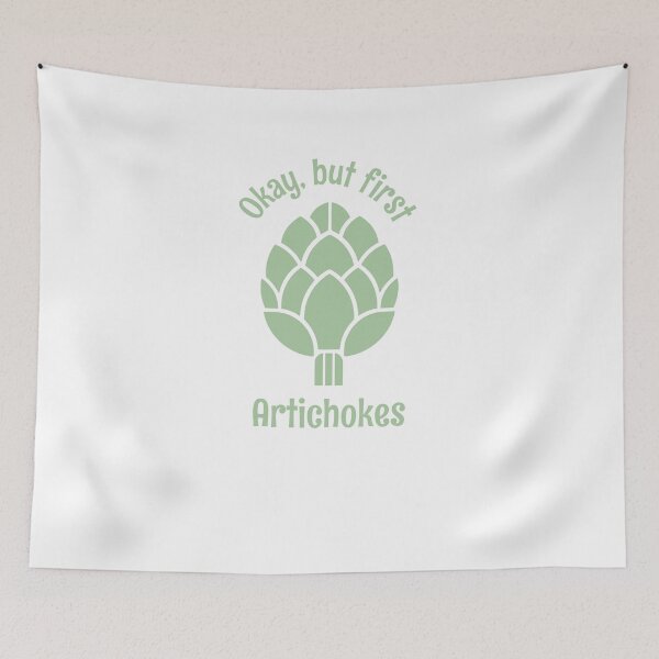 Item preview, Okay But First Artichokes Vegetable Lover Design designed and sold by AntiqueImages.