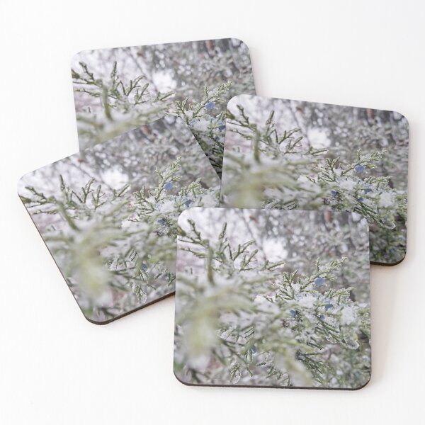 Item preview, frosted juniper branches  designed and sold by psychoshadow.