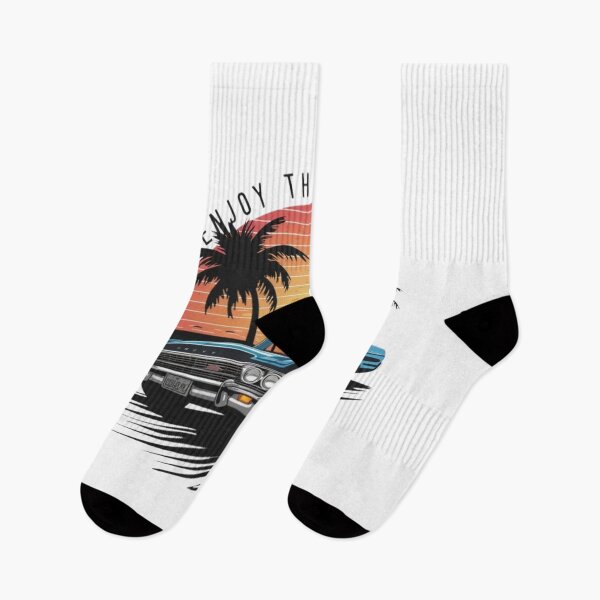 Item preview, Enjoy the Summer – Retro Sunset Car Graphic Design designed and sold by RajDeals.