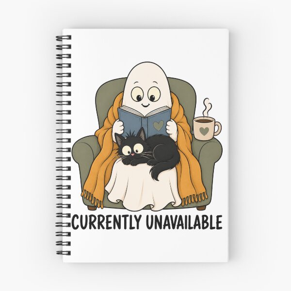 Item preview, Cozy Ghost Reading Book Lover designed and sold by Barnfield and Co.