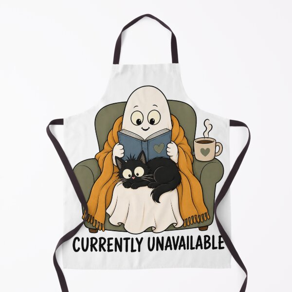 Item preview, Cozy Ghost Reading Book Lover designed and sold by Barnfield and Co.