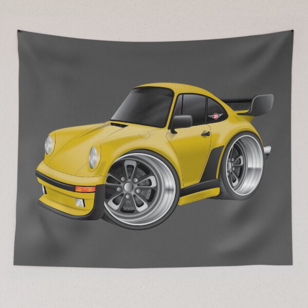 Item preview, Cartoon 1980s 930 Style German Sports Car designed and sold by Pro29Graphics.