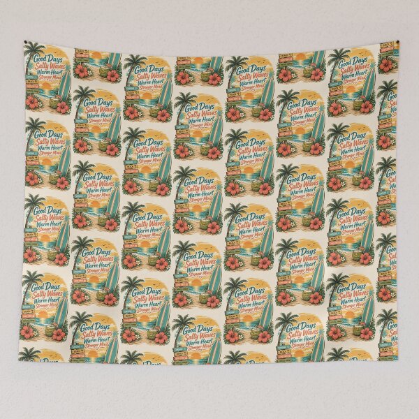 Item preview, Good Days Salty Waves | Retro Summer Beach Vintage Surf Aesthetic designed and sold by Genesis-Ink.