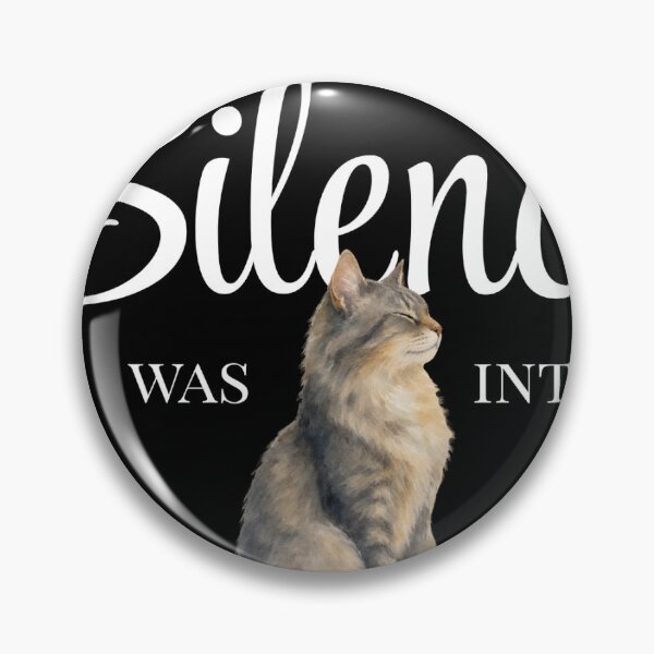 Item preview, Silence Was Intentional Mug — Cricket & Cat | Black designed and sold by RaeganIvy.