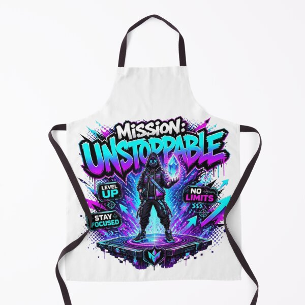 Item preview, MISSION: UNSTOPPABLE | Motivational Gaming Streetwear Graphic T-Shirt designed and sold by Stylestickers55.
