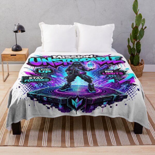 Item preview, MISSION: UNSTOPPABLE | Motivational Gaming Streetwear Graphic T-Shirt designed and sold by Stylestickers55.