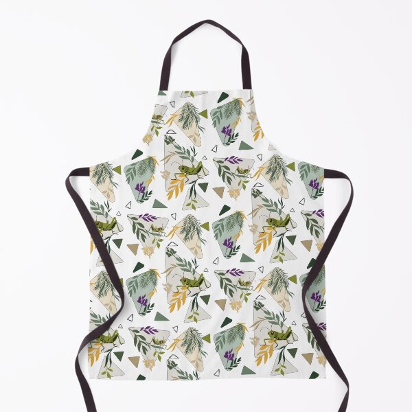 Item preview, Grasshopper Botanical Triangle Pattern Nature Design designed and sold by Vibria Pattern Studio.