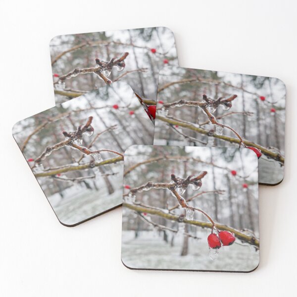 Item preview, frosted hawthorn berries designed and sold by psychoshadow.