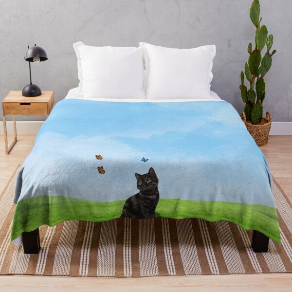 Item preview, Cat in a summer meadow designed and sold by Zestypickles.