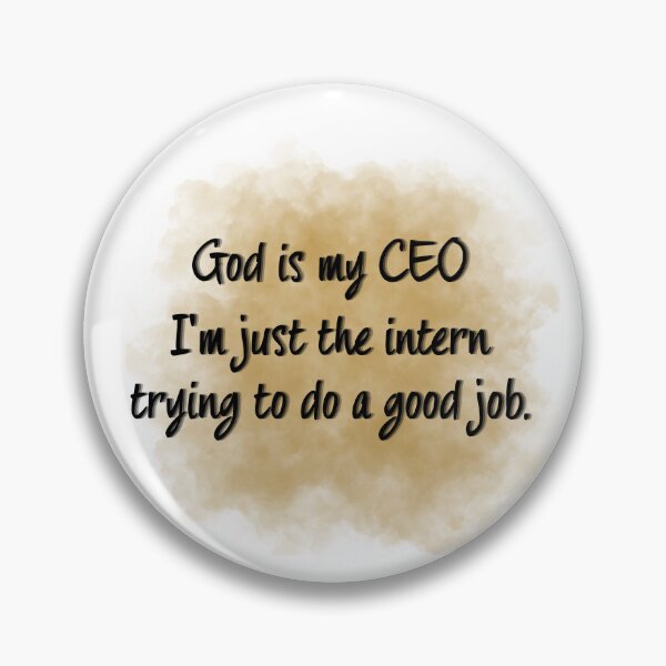 Item preview, God Is My CEO Minimalist Corporate Christian Humour designed and sold by NinaVerse.