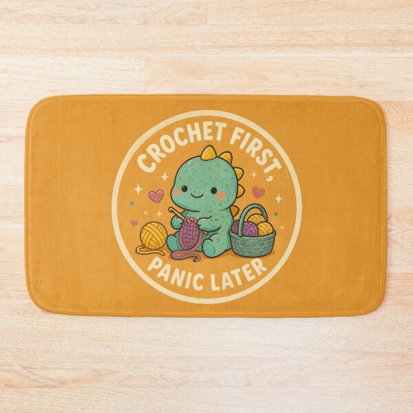 Item preview, Crochet First, Panic Later – Cute Crochet Dinosaur designed and sold by Lavoretty.