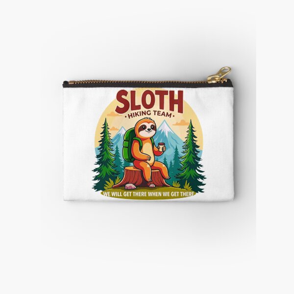 Item preview, Sloth Hiking Team – Funny Sloth in the Mountains with Coffee designed and sold by GabeMountainArt.