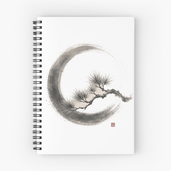 Item preview, Pine Shadow Circle – Japanese Zen Pine Enso Design designed and sold by OblivionRise.